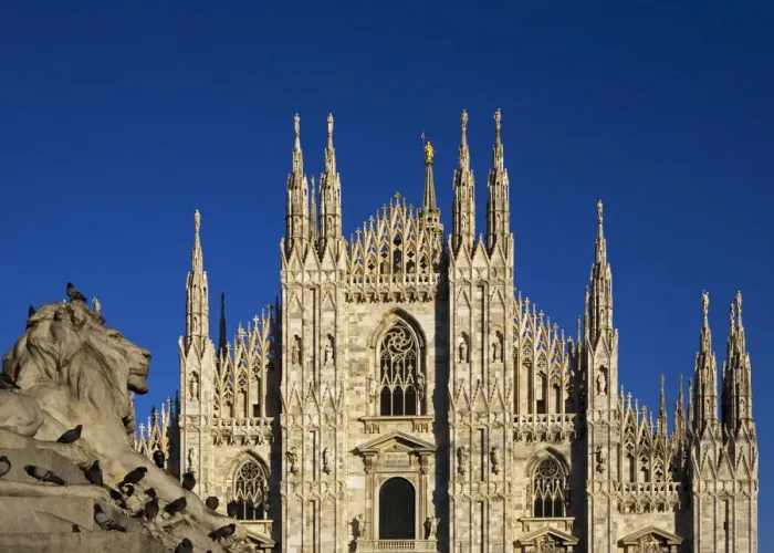 Framed Print : Italy, Lombardy, Milan, Piazza Del Duomo Framed Print : Italy, Lombardy, Milan, Piazza Del Duomo
