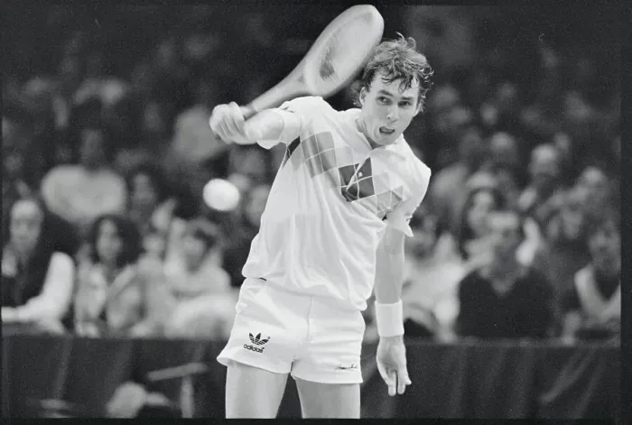 Framed Print : Ivan Lendl Returning Ball Framed Print : Ivan Lendl Returning Ball