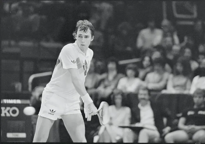 Framed Print : Ivan Lendl Returning Ball Framed Print : Ivan Lendl Returning Ball