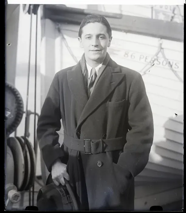 Framed Print : Ivor Novello Arriving In New York Framed Print : Ivor Novello Arriving In New York