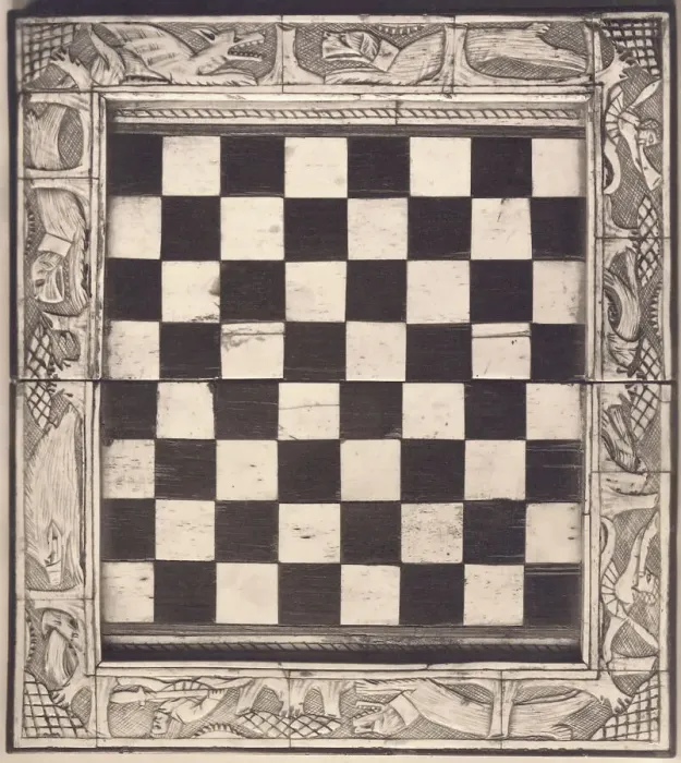 Framed Print : Ivory Chessboard Framed Print : Ivory Chessboard