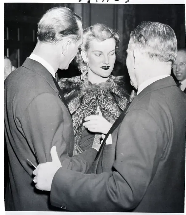 Framed Print : J. Cromwell, Doris Duke, Alben Barkley