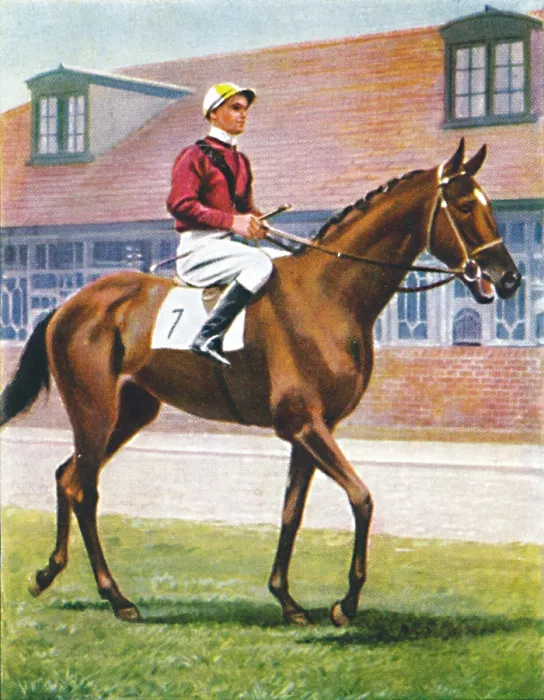 Framed Print : Senor, Jockey: J. Crouch, 1939. Jockey Jackie Crouch died in a plane crash