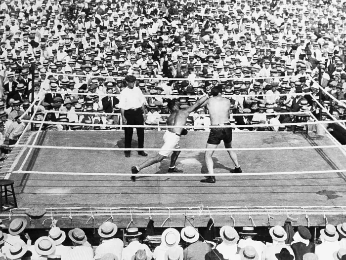 Framed Print : J. Dempsey Punching J. Willard W / Crowd Framed Print : J. Dempsey Punching J. Willard W / Crowd