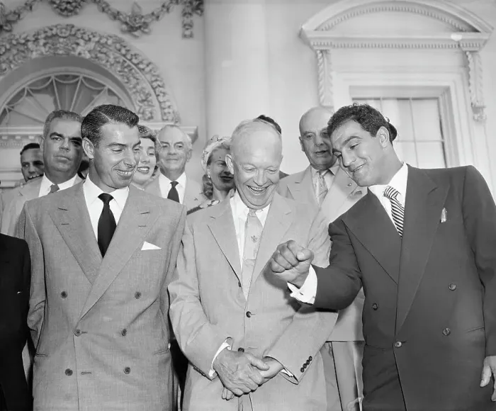 Framed Print : J. Dimaggio, R. Marciano & D. Eisenhower Framed Print : J. Dimaggio, R. Marciano & D. Eisenhower