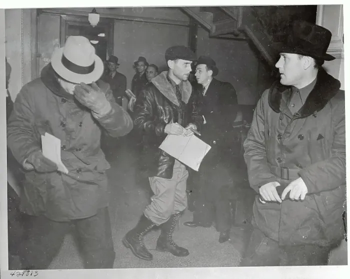 Framed Print : J. Edgar Hoover Covering Face as he Walks Framed Print : J. Edgar Hoover Covering Face as he Walks