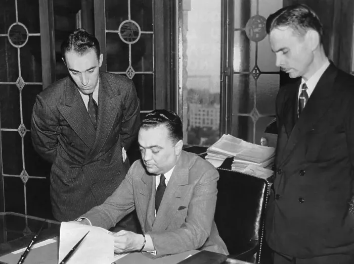 Framed Print : J. Edgar Hoover Directing Search for Abducted Child Framed Print : J. Edgar Hoover Directing Search for Abducted Child