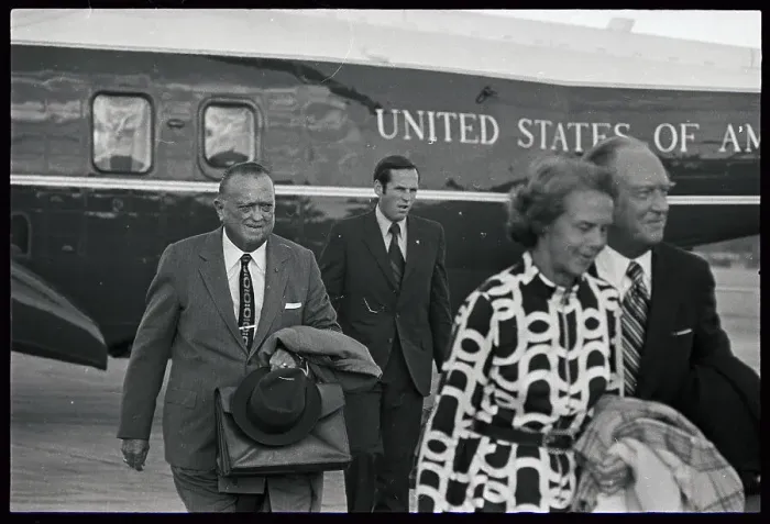 Framed Print : J. Edgar Hoover Near Airplane Framed Print : J. Edgar Hoover Near Airplane