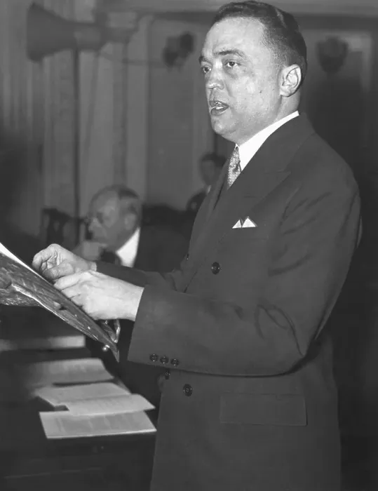 Framed Print : J. Edgar Hoover At Podium Speaking Framed Print : J. Edgar Hoover At Podium Speaking