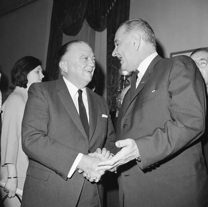 Framed Print : J. Edgar Hoover With President Johnson Framed Print : J. Edgar Hoover With President Johnson