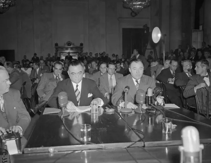 Framed Print : J. Edgar Hoover at Senate Meeting Framed Print : J. Edgar Hoover at Senate Meeting