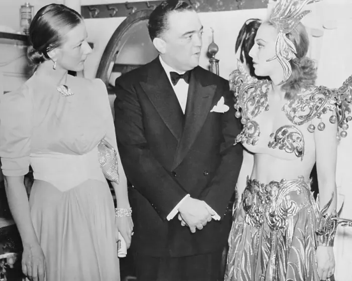 Framed Print : J. Edgar Hoover Talking to Ballerina Framed Print : J. Edgar Hoover Talking to Ballerina