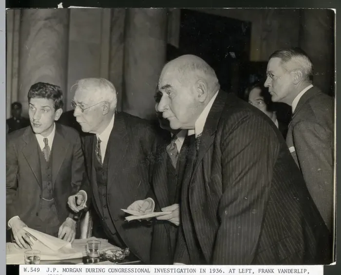 Framed Print : J. P. Morgan Jr During His Investigation Framed Print : J. P. Morgan Jr During His Investigation