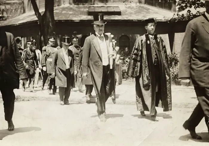Framed Print : J. P. Morgan Walking in Harvard Procession Framed Print : J. P. Morgan Walking in Harvard Procession