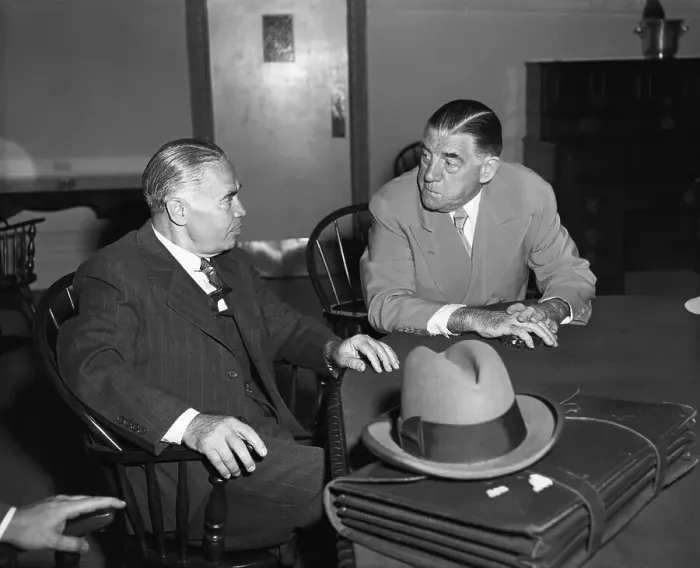 Framed Print : J. Ryan Conferring With Governor Dewey Framed Print : J. Ryan Conferring With Governor Dewey