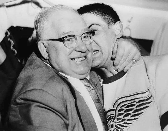 Framed Print : Jack Adams and Terry Sawchuck Framed Print : Jack Adams and Terry Sawchuck