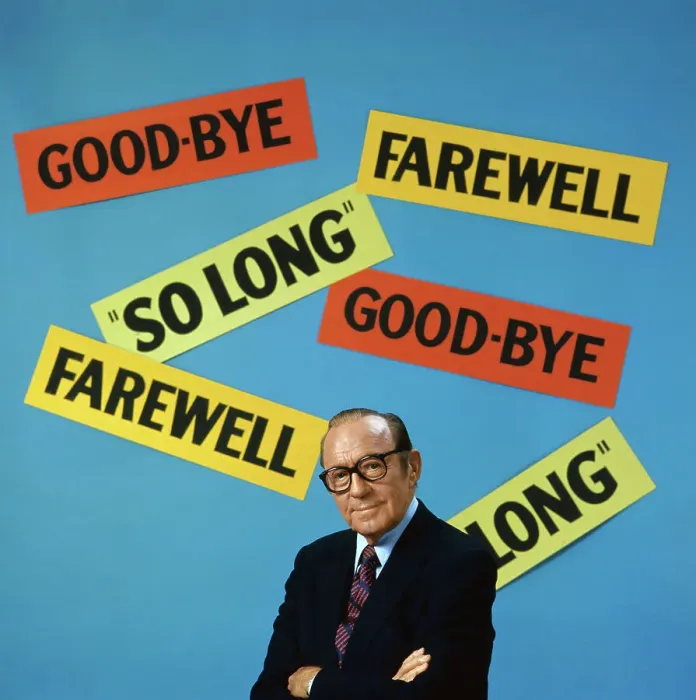 Framed Print : Jack Benny Posing in Front of Signs Framed Print : Jack Benny Posing in Front of Signs