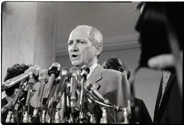 Framed Print : Jack Brooks Addresses Press; Headshot Framed Print : Jack Brooks Addresses Press; Headshot
