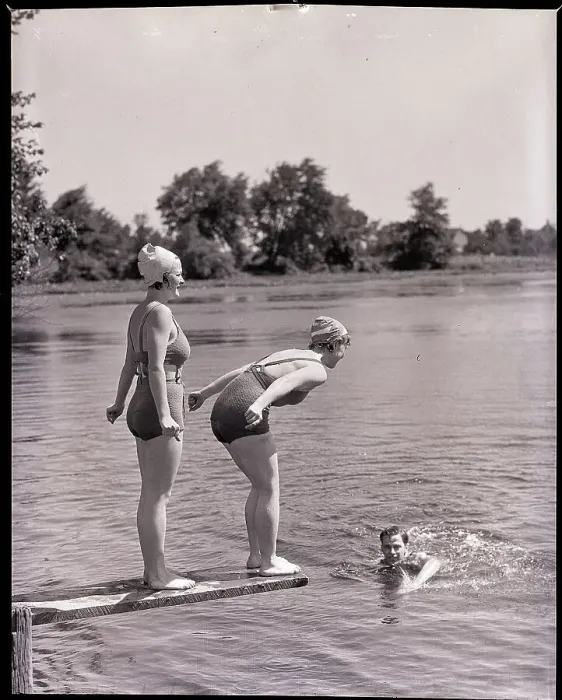 Framed Print : Jack Crawford And Sisters On Plank / Water Framed Print : Jack Crawford And Sisters On Plank / Water