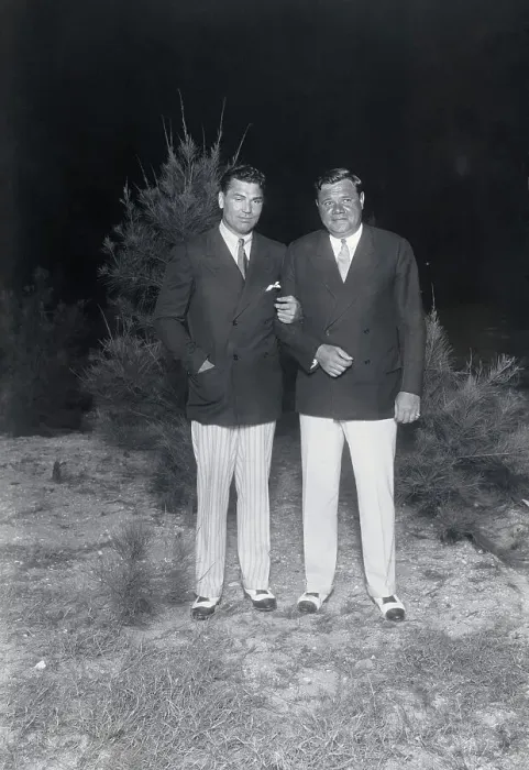 Framed Print : JACK DEMPSEY AND BABE RUTH AT PALM BEACH Framed Print : JACK DEMPSEY AND BABE RUTH AT PALM BEACH