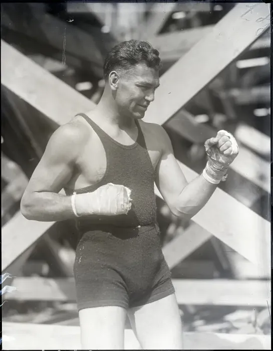 Framed Print : Jack Dempsey In Fighting Pose Framed Print : Jack Dempsey In Fighting Pose