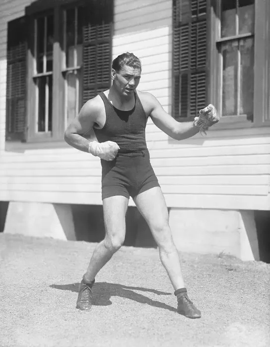 Framed Print : Jack Dempsey in Fighting Pose Framed Print : Jack Dempsey in Fighting Pose
