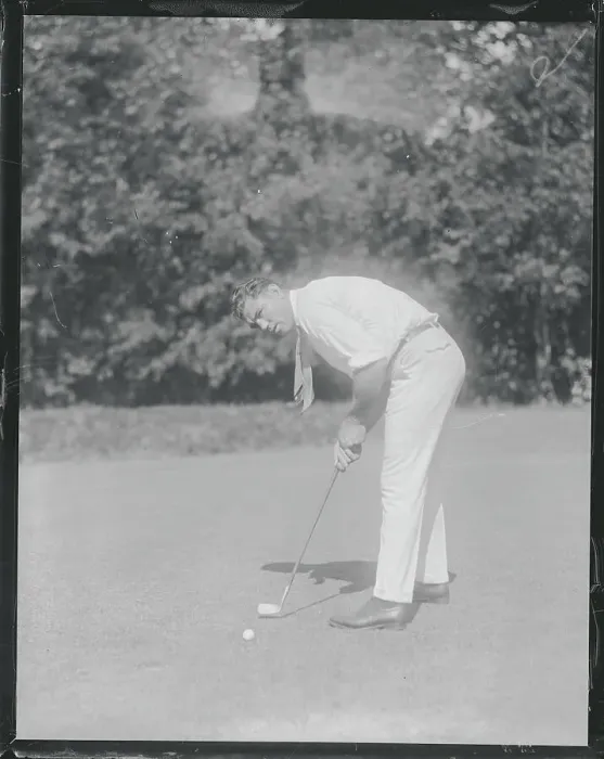 Framed Print : Jack Dempsey Golfing