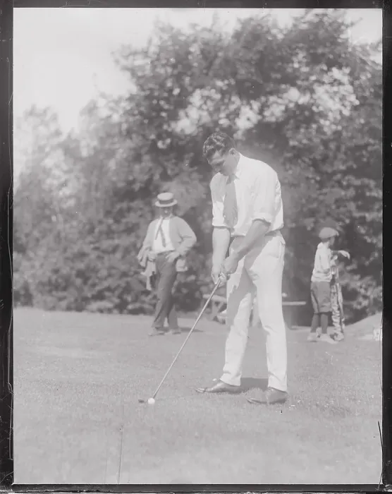 Framed Print : Jack Dempsey Golfing Framed Print : Jack Dempsey Golfing