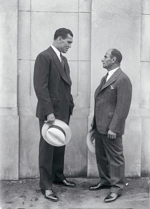 Framed Print : Jack Dempsey with Jerry Luvadis Framed Print : Jack Dempsey with Jerry Luvadis