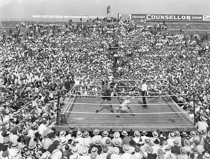 Framed Print : Jack Dempsey-Jess Willard Fight, Aerial Framed Print : Jack Dempsey-Jess Willard Fight, Aerial