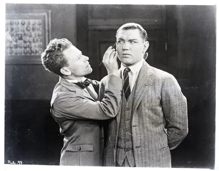 Framed Print : Jack Dempsey Making Up For Movie