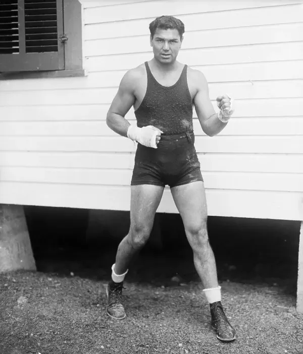 Framed Print : Jack Dempsey Striking A Fighting Pose Framed Print : Jack Dempsey Striking A Fighting Pose