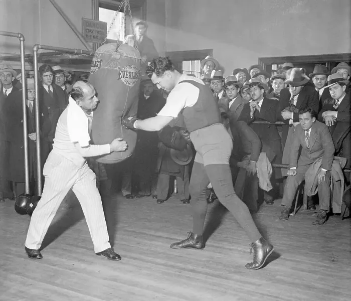 Framed Print : Jack Dempsey Training Framed Print : Jack Dempsey Training