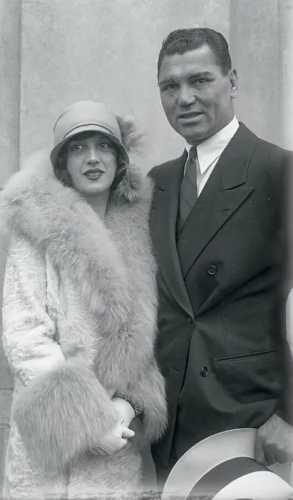 Framed Print : Jack Dempsey with Wife