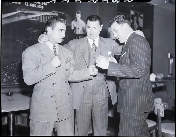 Framed Print : Jack Dempsey Wishing Two Fighters Luck Framed Print : Jack Dempsey Wishing Two Fighters Luck