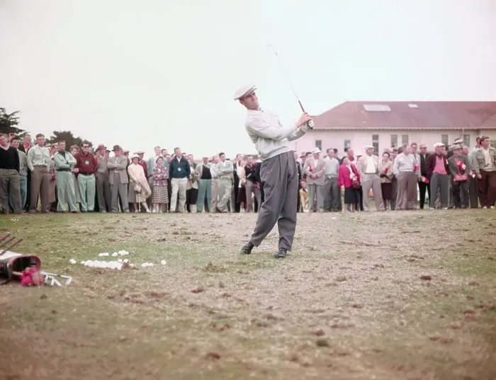 Framed Print : Jack Fleck Practicing His Golf Framed Print : Jack Fleck Practicing His Golf