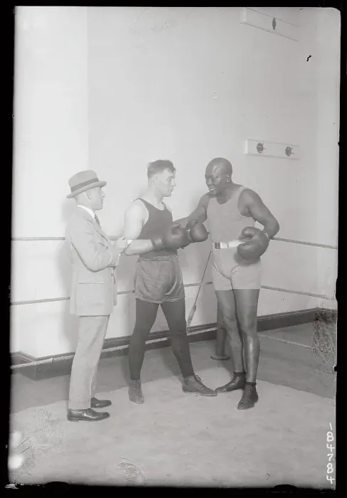 Framed Print : Jack Johnson Training Floyd Johnson Framed Print : Jack Johnson Training Floyd Johnson