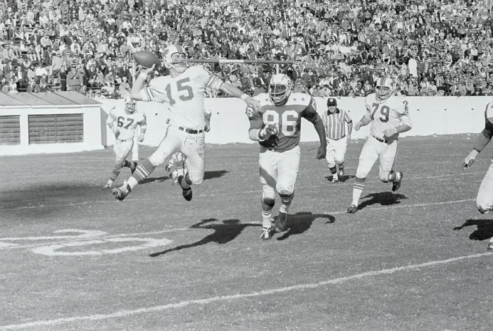 Framed Print : Jack Kemp Throwing a Pass Framed Print : Jack Kemp Throwing a Pass