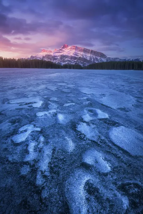 Framed Print : Two Jack Lake Sunrise