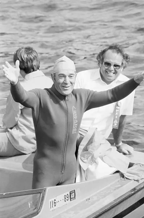 Framed Print : Jack LaLanne With Arms Raised N Boat Framed Print : Jack LaLanne With Arms Raised N Boat