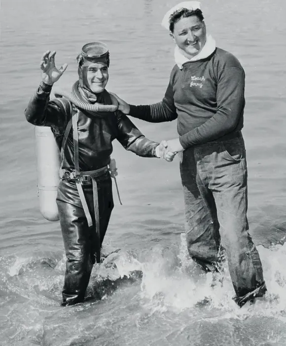 Framed Print : Jack LaLanne Shaking Hands with Jerry Hawryluk Framed Print : Jack LaLanne Shaking Hands with Jerry Hawryluk