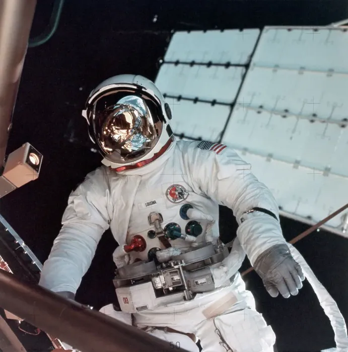 Framed Print : Jack Lousma in Spacesuit in Space Framed Print : Jack Lousma in Spacesuit in Space