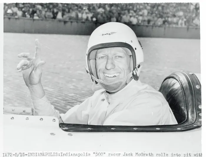 Framed Print : Jack McGrath in His Race Car Framed Print : Jack McGrath in His Race Car