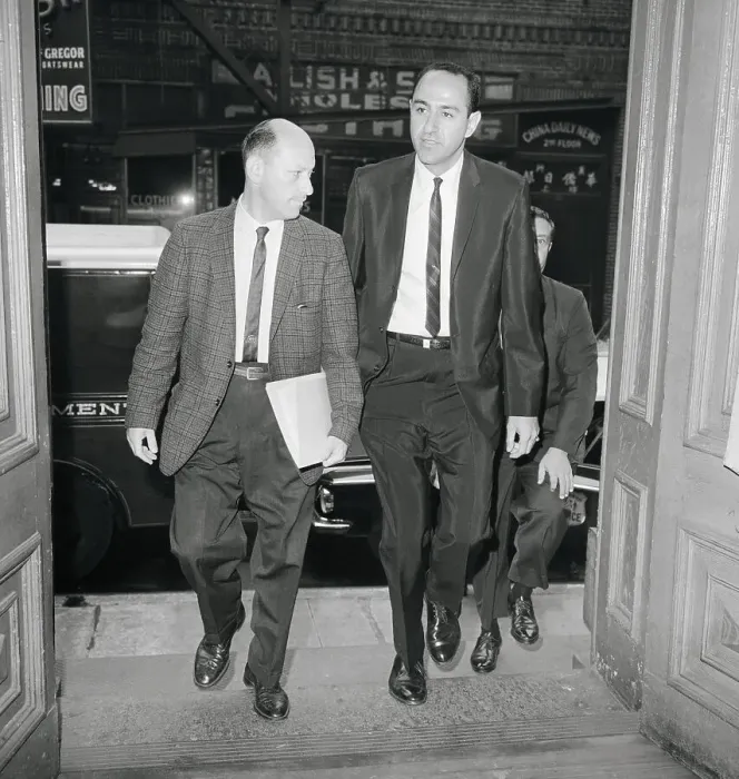 Framed Print : Jack Molinas with a Colleague