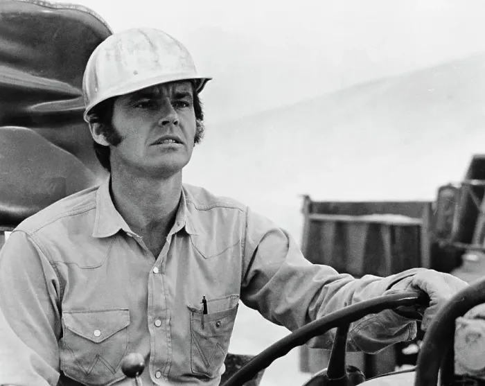 Framed Print : Jack Nicholson Wearing Hard Hat Framed Print : Jack Nicholson Wearing Hard Hat