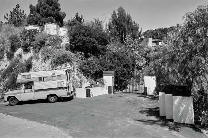 Framed Print : Jack Nicholson's Mulholland Drive Property, 1977 Framed Print : Jack Nicholson's Mulholland Drive Property, 1977