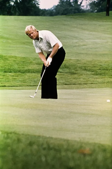 Framed Print : Jack Nicklaus Attempting Putt Framed Print : Jack Nicklaus Attempting Putt