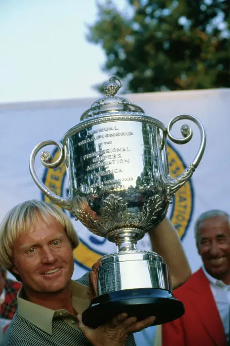 Framed Print : Jack Nicklaus Holding Trophy Framed Print : Jack Nicklaus Holding Trophy