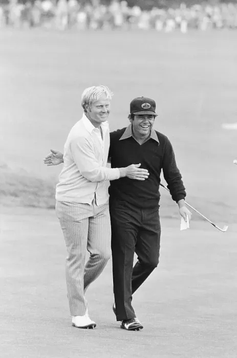 Framed Print : Jack Nicklaus and Lee Trevino Framed Print : Jack Nicklaus and Lee Trevino