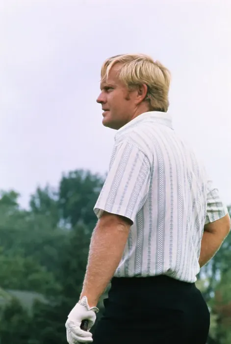 Framed Print : Jack Nicklaus Watching Placement of the Ball Framed Print : Jack Nicklaus Watching Placement of the Ball